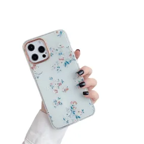 Anymob iPhone Peony Pink Phone Case Transparent Shockproof Protective Cases Cover
