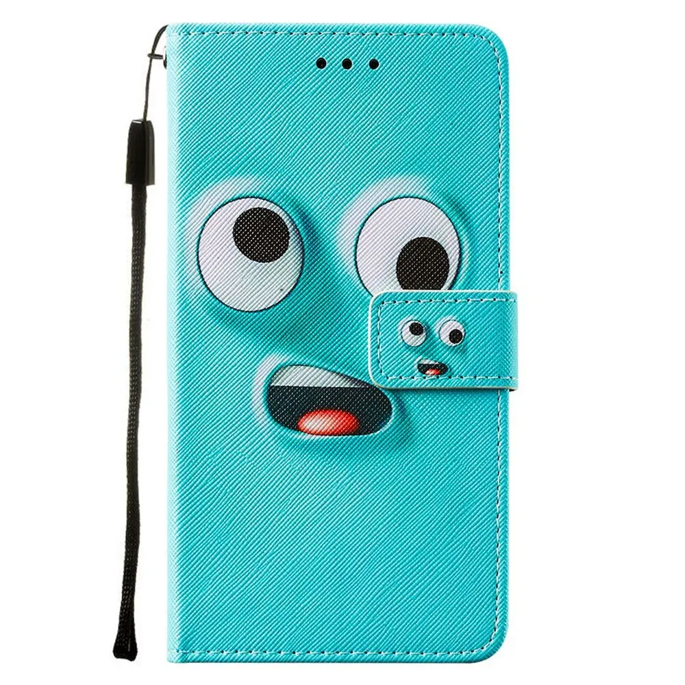 Anymob iPhone Pink Mosaic Flip Leather Phone Cases Animal Painted Wallet Cover