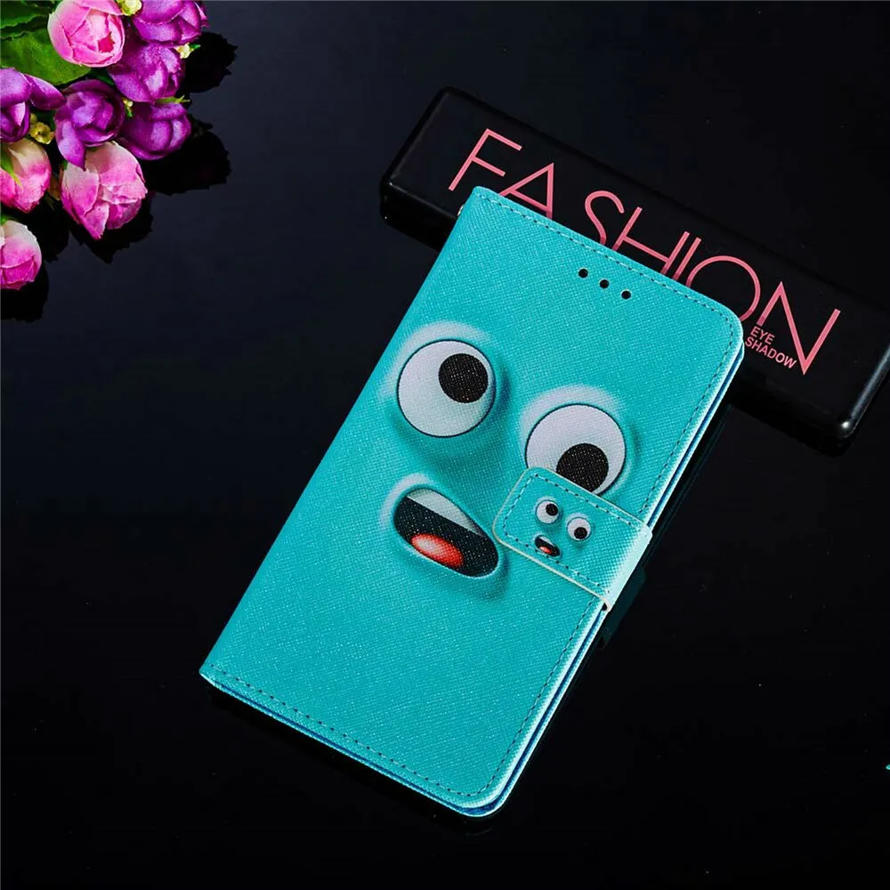 Anymob iPhone Pink Mosaic Flip Leather Phone Cases Animal Painted Wallet Cover