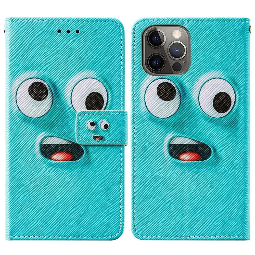 Anymob iPhone Pink Mosaic Flip Leather Phone Cases Animal Painted Wallet Cover