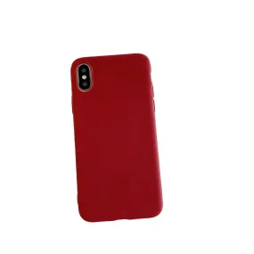 Anymob iPhone Red Candy Color Silicone Phone Case Soft TPU Back Cases Cover