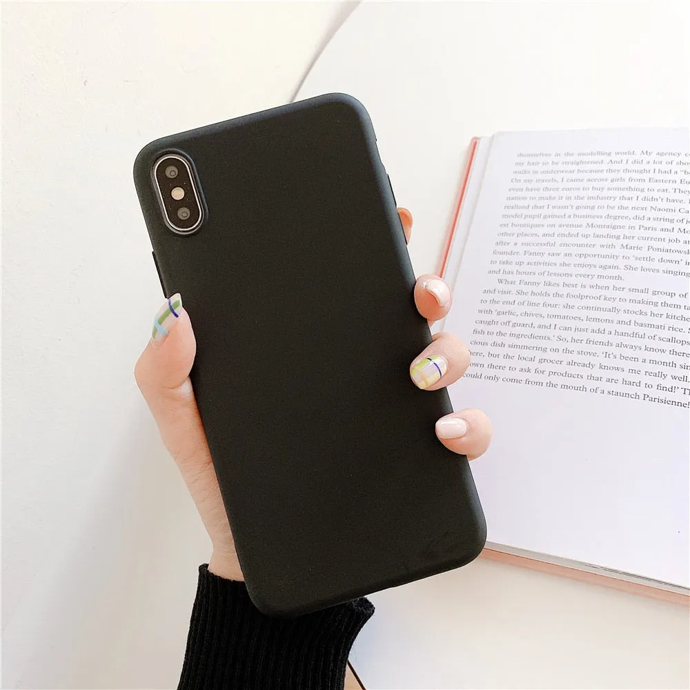 Anymob iPhone Red Candy Color Silicone Phone Case Soft TPU Back Cases Cover