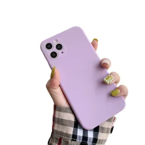 Anymob iPhone Violet Soft Silicone Phone Cases Candy Colors TPU Back Cover
