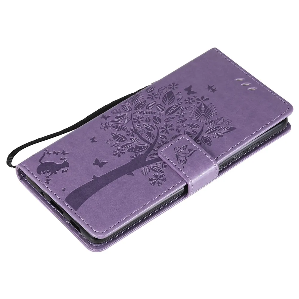 Anymob Samsung Green Leather Flip Case Wallet Cases Phone Bag Shell Cover