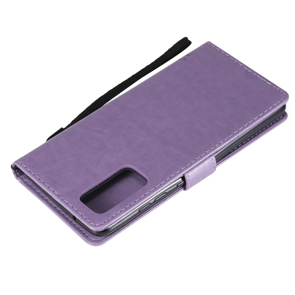 Anymob Samsung Green Leather Flip Case Wallet Cases Phone Bag Shell Cover