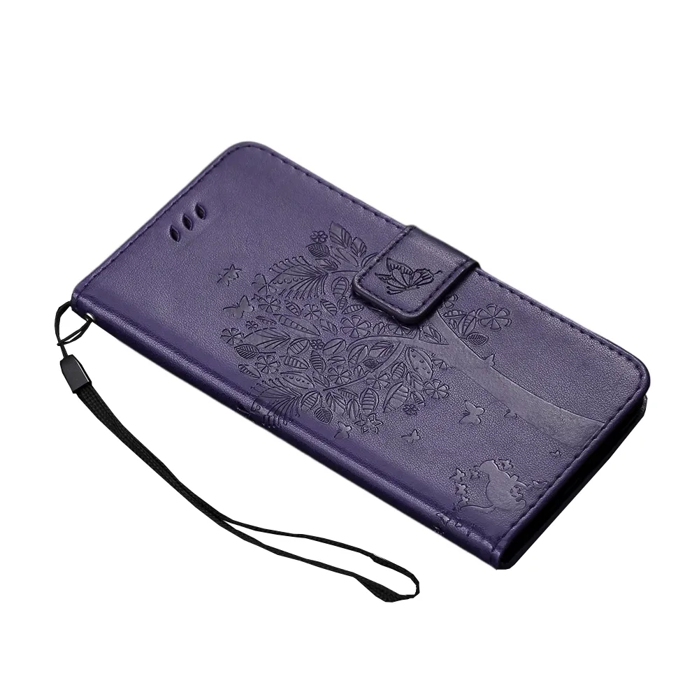Anymob Samsung Violet Leather Flip Case Wallet Cases Phone Bag Shell Cover