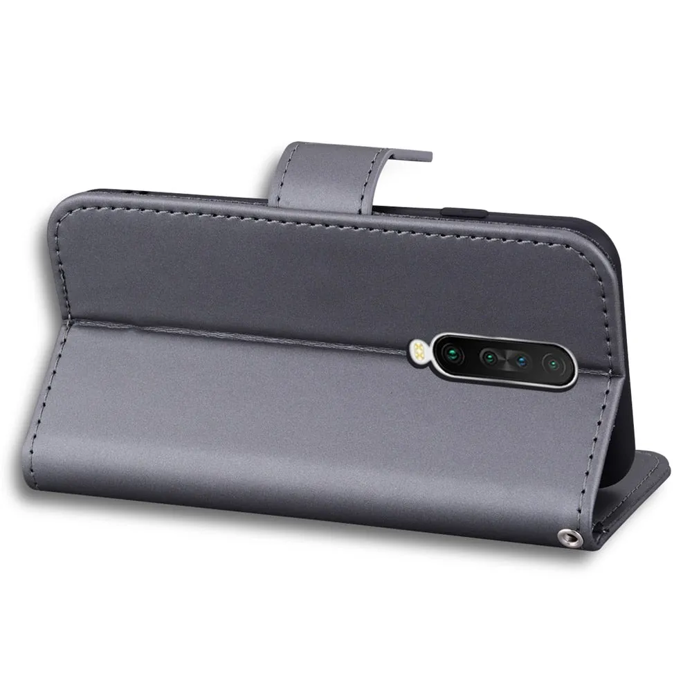 Anymob Xiaomi Redmi Red Flip Leather Cases Cute Cartoon Cat Wallet Cover Shell