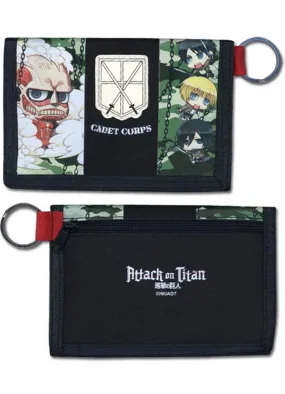 Attack on Titan - Group SD Camo Wallet