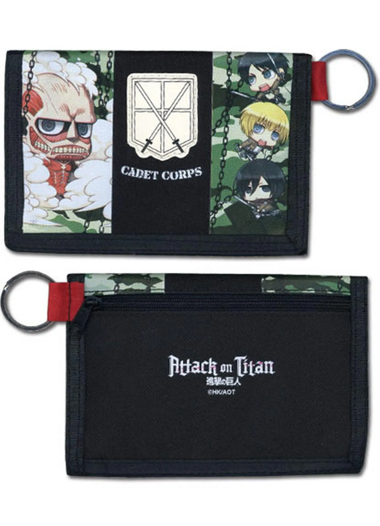 Attack on Titan - Group SD Camo Wallet