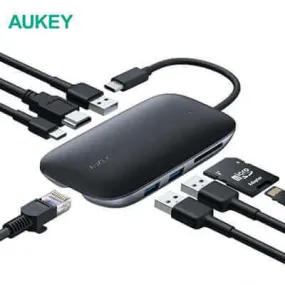 Aukey CB-C71 8-in-1 USB-C Hub