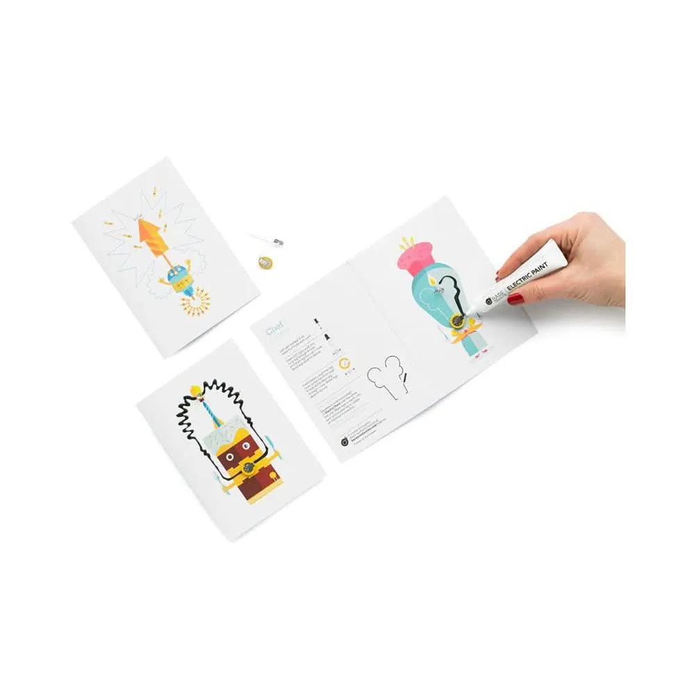 Bare Conductive Flashing Greeting Card Set Celebration Circuit