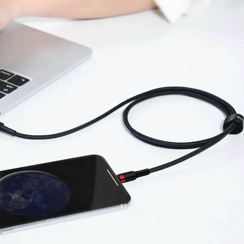 BASEUS 1M Type-C to Lightning Charging Cable (3A) | Cafule Series QC3.0 Apple iPhone Fast Charger Cable