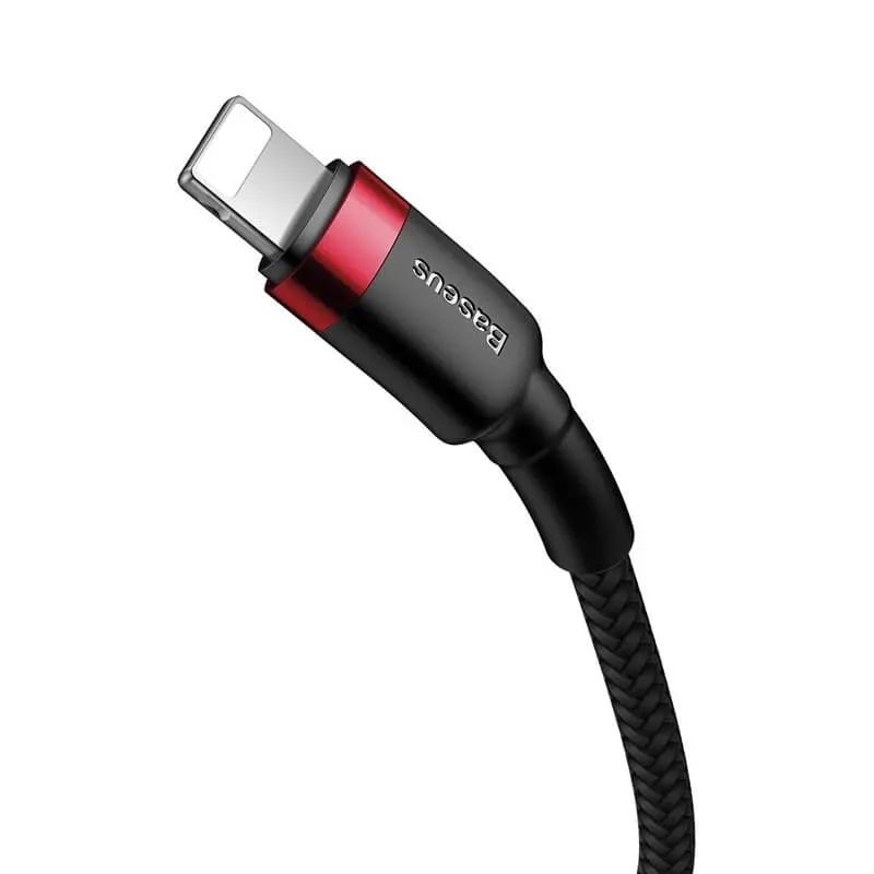 BASEUS 1M Type-C to Lightning Charging Cable (3A) | Cafule Series QC3.0 Apple iPhone Fast Charger Cable