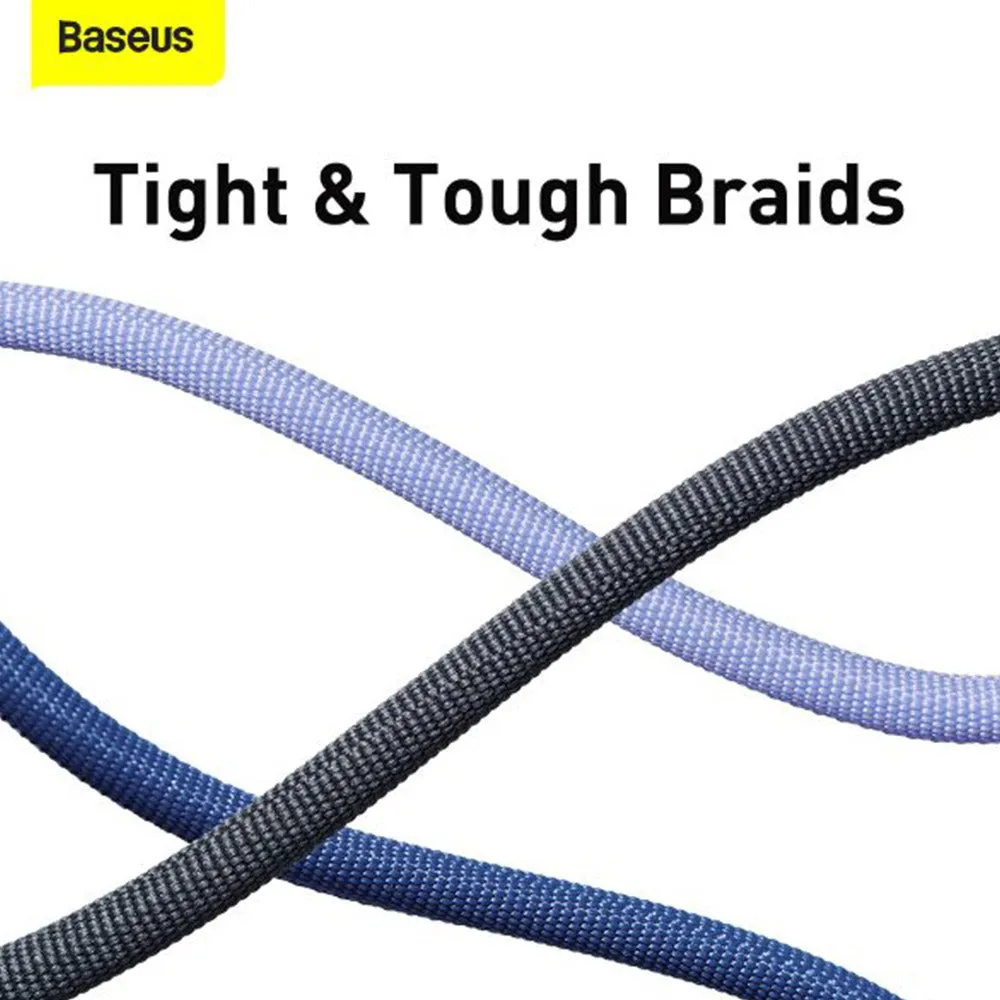 Baseus Crystal Shine Series CAJY000603 Type-C To Type-C Cable 100W Fast Charging 1.2m - Blue