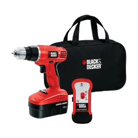 Black Decker GCO18SFB Drill Kit, Battery Included, 18 V, 1-Tool, Tools Included: (1) 18 V Drill, Ni-Cd Battery
