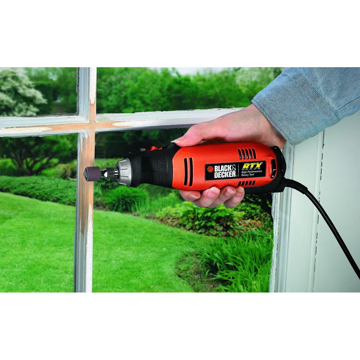 Black Decker RTX RTX-B Rotary Tool Kit, 2 A, 3-Speed, 12,000 to 30,000 rpm Speed