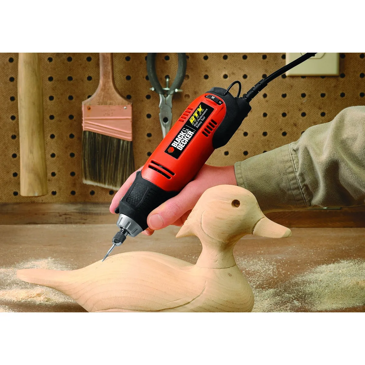 Black Decker RTX RTX-B Rotary Tool Kit, 2 A, 3-Speed, 12,000 to 30,000 rpm Speed
