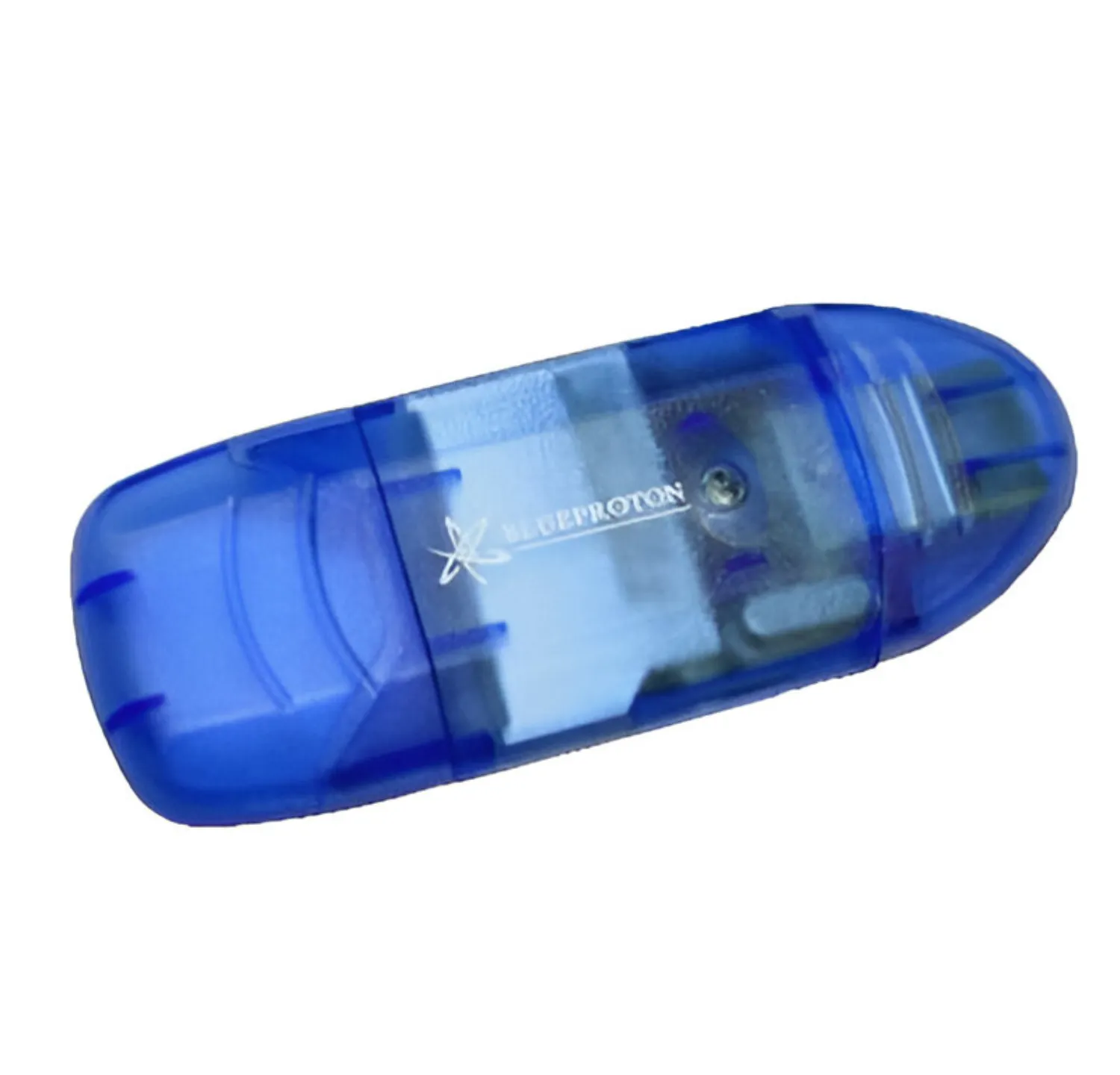BlueProton USB 2.0 Mini Single Slot Memory Card Reader Writer (Blue)