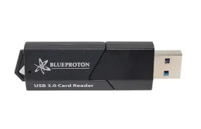 BlueProton USB 3.0 Multi-Card Reader: Ultimate Portable Data Companion (Black)