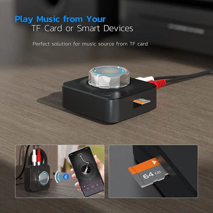 Bluetooth 5.0 Audio RCA Receiver