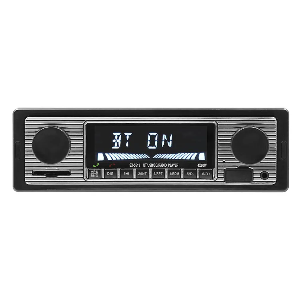 Bluetooth Vintage Car Radio MP3 Player Stereo USB AUX Classic Car