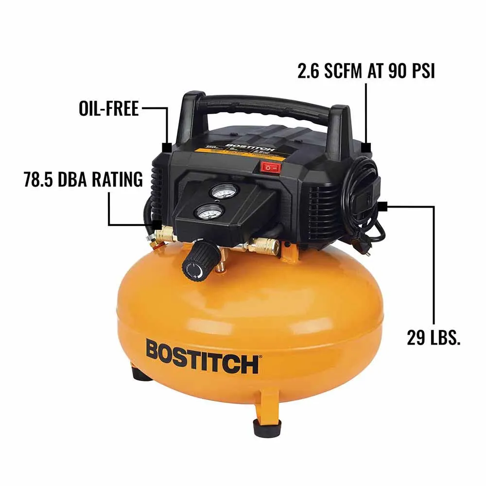 Bostitch BTFP1KIT21PL 21 Degree Pneumatic Framing Nailer Compressor & Hose Combo Kit