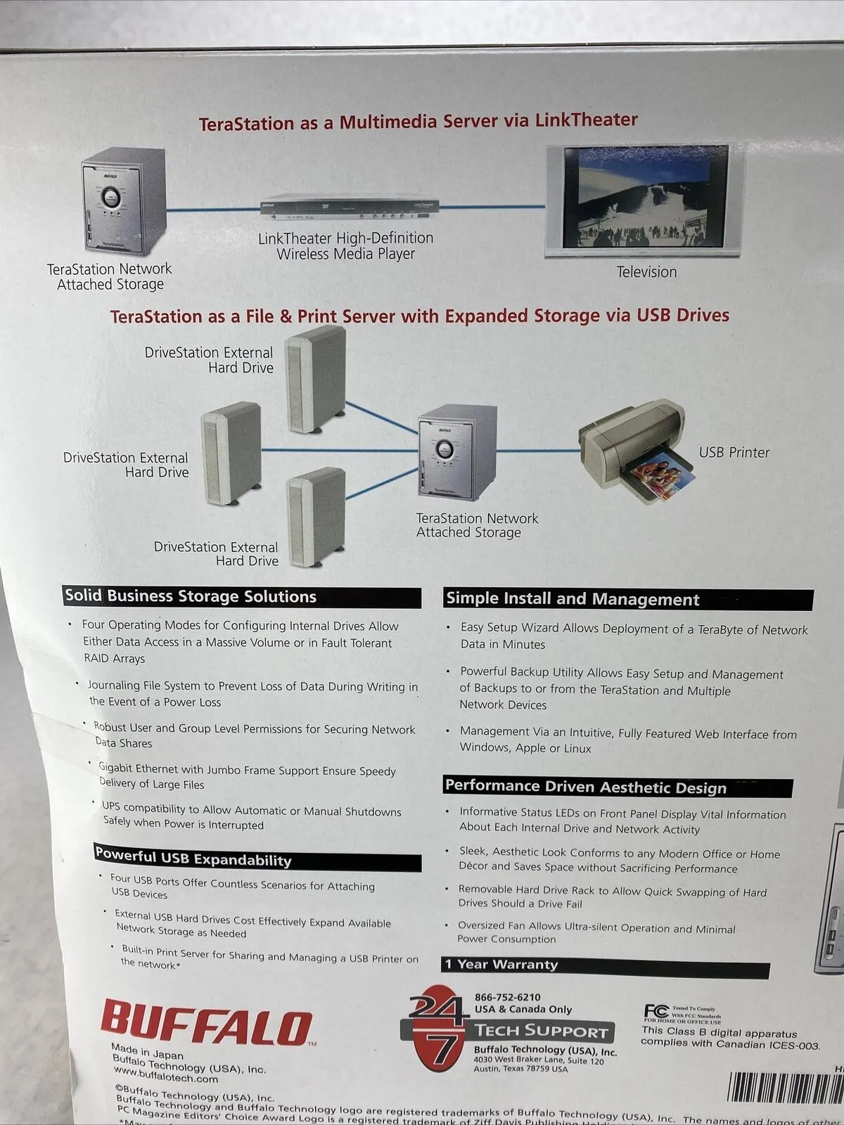 Buffalo HD-H1.0TGL/R5 Network Attached Storage