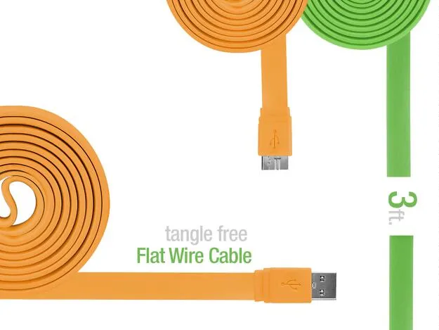 Cable #2 = SuperSpeed USB 3.0 Type A to Micro-B Flat Cable - Black