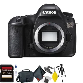 Canon EOS 5DS DSLR Camera (Body Only)   64GB Memory Card   Mega Accessory Kit   1 Year Warranty