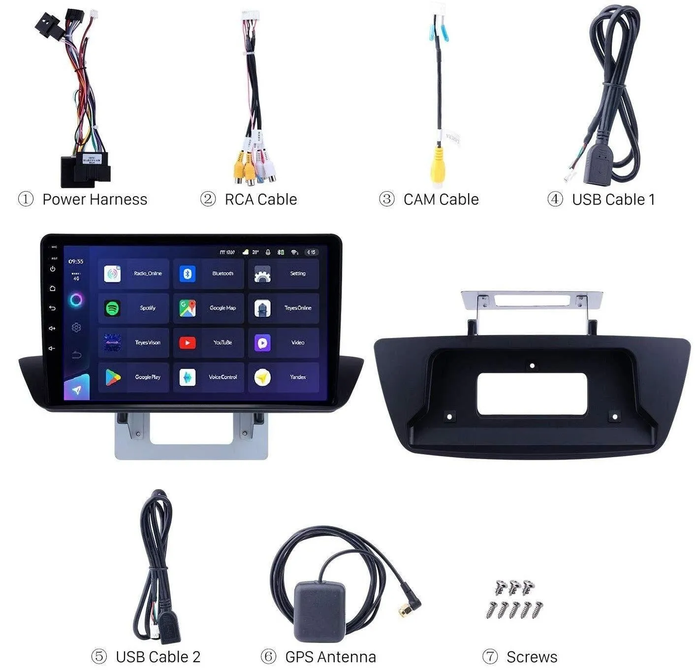 Car Dealz 10.2 Android 12.0 Elite 4G Data Model Mazda BT-50 2012-2018 In Dash Plus OEM Fascia