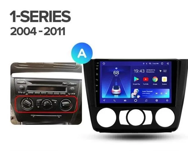 Car Dealz 10.2" Android 10.0 BMW 1-Series E88 E82 E81 E87 2004 - 2011 In Dash Plus OEM Fascia