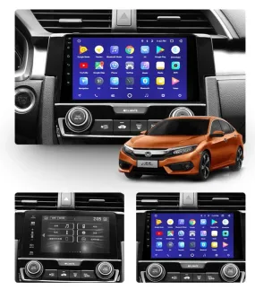 Car Dealz 10.2" Android 10.0 Honda Civic 10 FC FK 2016-2019 w CAM In Dash Plus OEM Fascia
