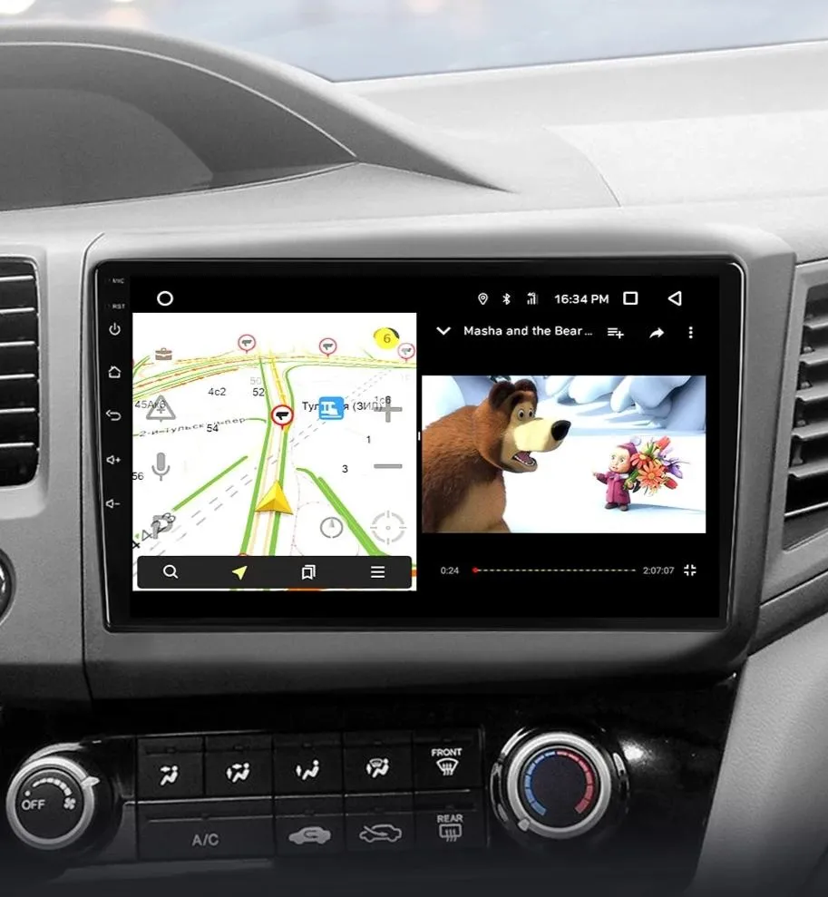 Car Dealz 10.2" Android 10.0 Honda Civic 9 FB FK FD 2011-2015 In Dash Plus OEM Fascia