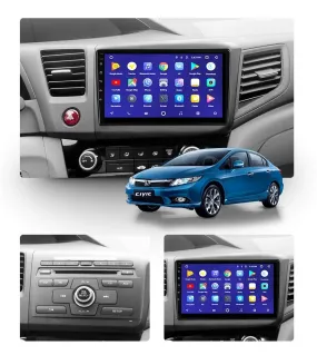 Car Dealz 10.2" Android 10.0 Honda Civic 9 FB FK FD 2011-2015 In Dash Plus OEM Fascia