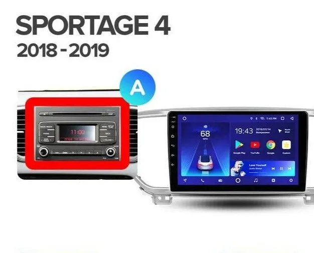 Car Dealz 10.2" Android 10.0 KIA Sportage 4 QL 2018-2019 In Dash Plus OEM Fascia