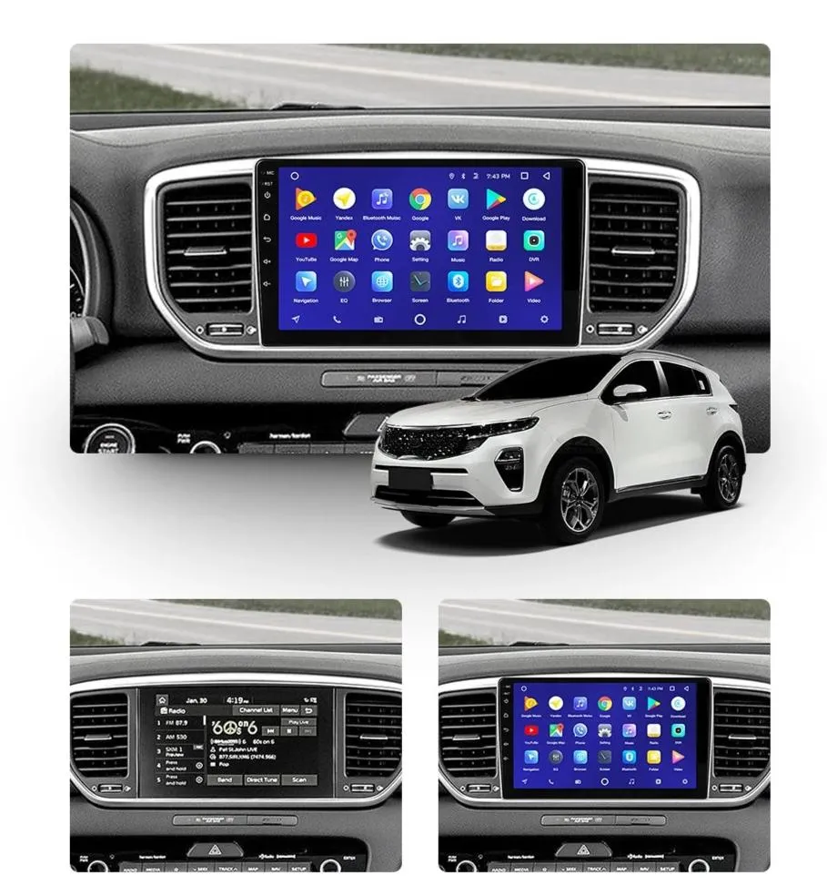 Car Dealz 10.2" Android 10.0 KIA Sportage 4 QL 2018-2019 In Dash Plus OEM Fascia