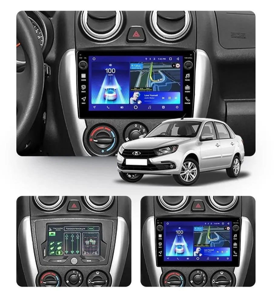 Car Dealz 10.2" Android 10.0 LADA Granta Sport 2011-2018 In Dash Plus OEM Fascia