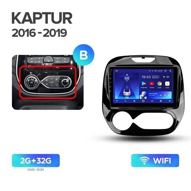 Car Dealz 10.2" Android 10.0 Renault Kaptur 2016-2019 In Dash Plus OEM Fascia