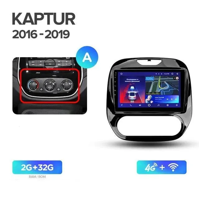Car Dealz 10.2" Android 10.0 Renault Kaptur 2016-2019 In Dash Plus OEM Fascia