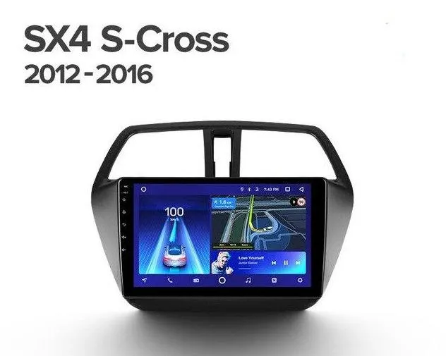 Car Dealz 10.2" Android 10.0 Suzuki SX4 2 S-Cross 2012 - 2016 In Dash Plus OEM Fascia