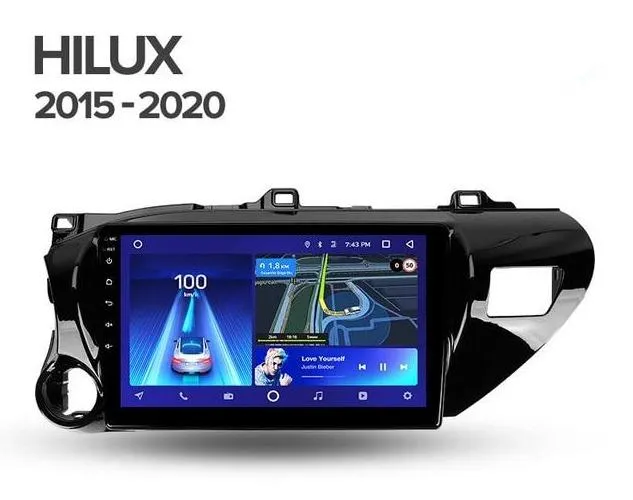 Car Dealz 10.2" Android 10.0 Toyota Hilux Pick Up AN120 2015-2020 In Dash Plus OEM Fascia