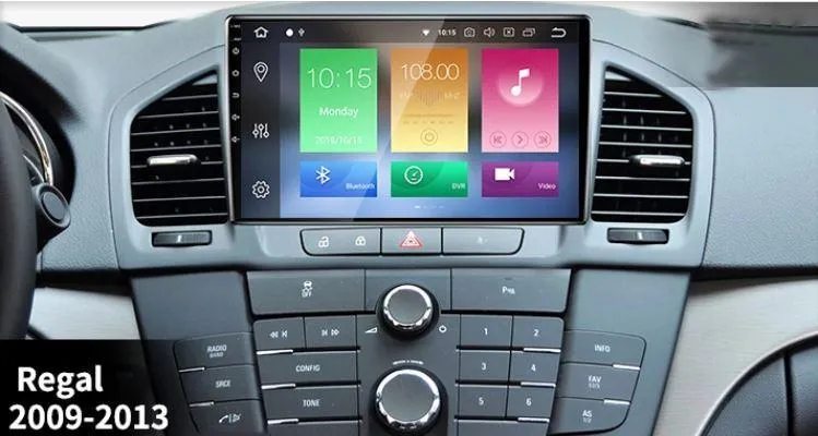 Car Dealz 9" Android 10.0 For Buick Regal 2009-2013 In Dash Plus OEM Fascia