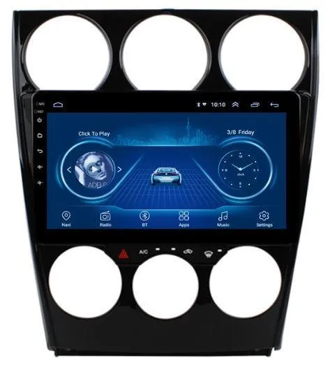 Car Dealz 9" Android 10.0 For Mazda 6 2004-2015 In Dash Plus OEM Fascia