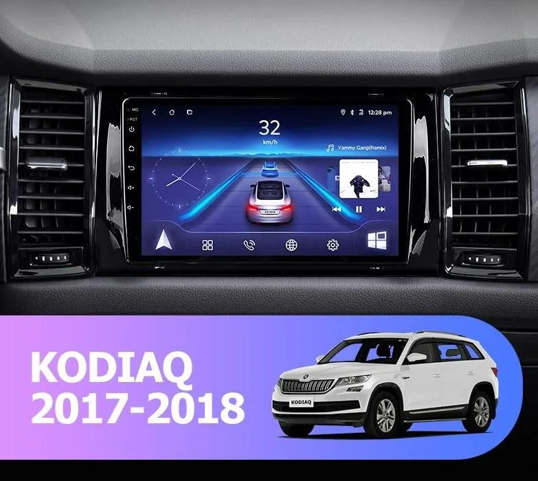 Car Dealz 9" Android 10.0 SKODA KODIAQ 2017-2018 with CAM In Dash Plus OEM Fascia