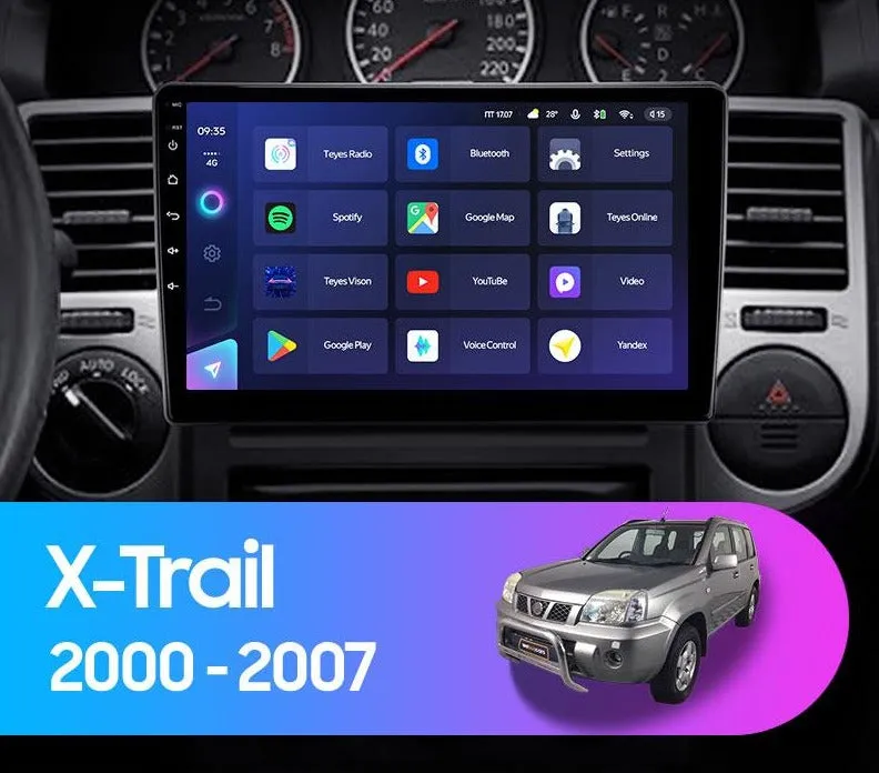 Car Dealz Elite 4G Data Model 10.2" Android 12.0 For Nissan X-Trail T30 2000 - 2007 In Dash Plus OEM Fascia