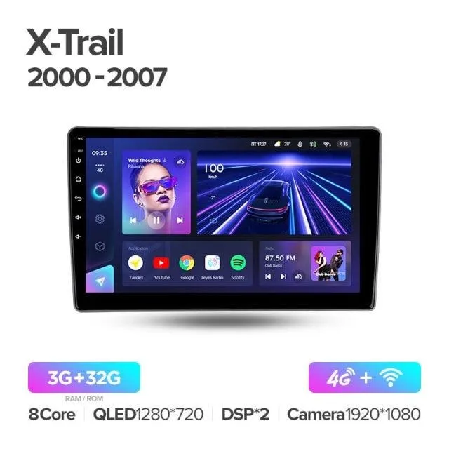 Car Dealz Elite 4G Data Model 10.2" Android 12.0 For Nissan X-Trail T30 2000 - 2007 In Dash Plus OEM Fascia