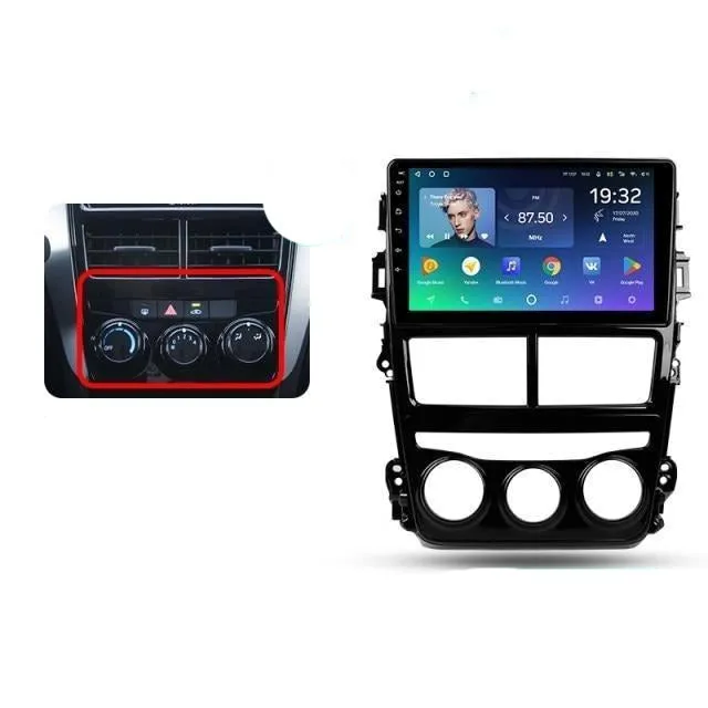 Car Dealz Premium Advanced 4G Data Model 10.2" Android 12.0 For Toyota Yaris Vios 2017 - 2020 In Dash Plus OEM Fascia