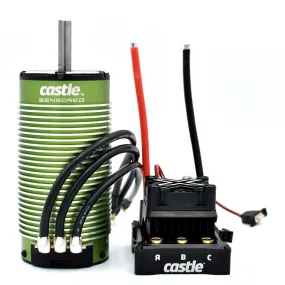 Castle Creations 1/6 Mamba Monster X 8S Waterproof ESC/2028-800Kv Sensored Brushless Motor Combo: 6.5mm Bullet CSE010016501