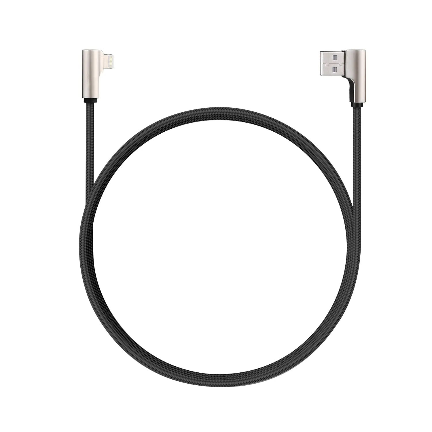 CB-BAL6 MFi Right Angle Nylon Braided Lightning Cable