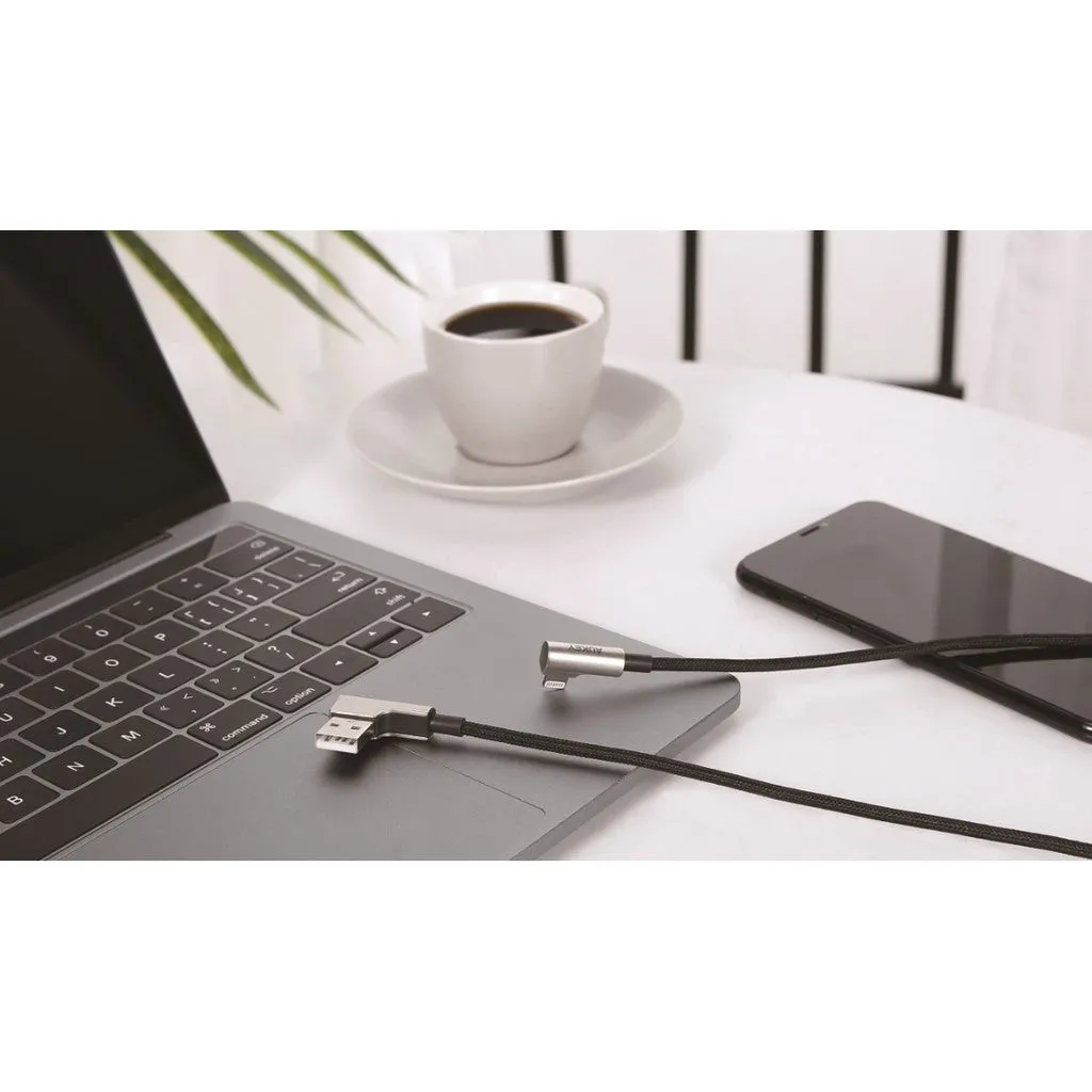CB-BAL6 MFi Right Angle Nylon Braided Lightning Cable